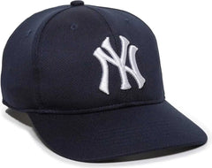 OC Sports MLB-350 MLB Polyester Baseball Adjustable Cap - New York Yankees Home & Road - Navy / 6 3/8’’ - 7’’