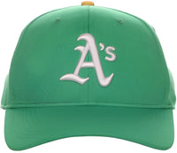 OC Sports MLB 350 MLB Polyester Baseball Adjustable Cap Oakland Athletics Legacy Kelly / 6 3/8’’ 7’’