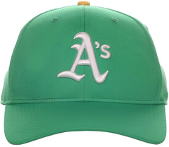 OC Sports MLB 350 MLB Polyester Baseball Adjustable Cap Oakland Athletics Legacy Kelly / 6 3/8’’ 7’’