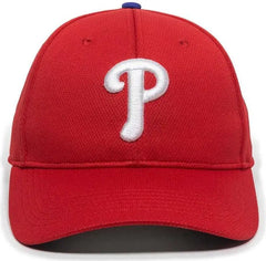OC Sports MLB-350 MLB Polyester Baseball Adjustable Cap - Philadelphia Phillies Home