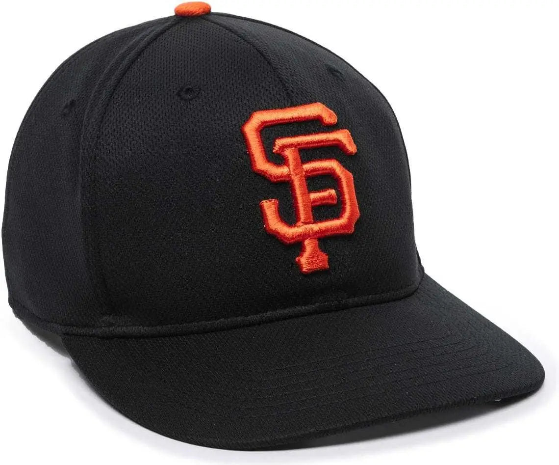 OC Sports MLB-350 MLB Polyester Baseball Adjustable Cap - San Francisco Giants Home & Road - Black / 6 3/8’’ - 7’’