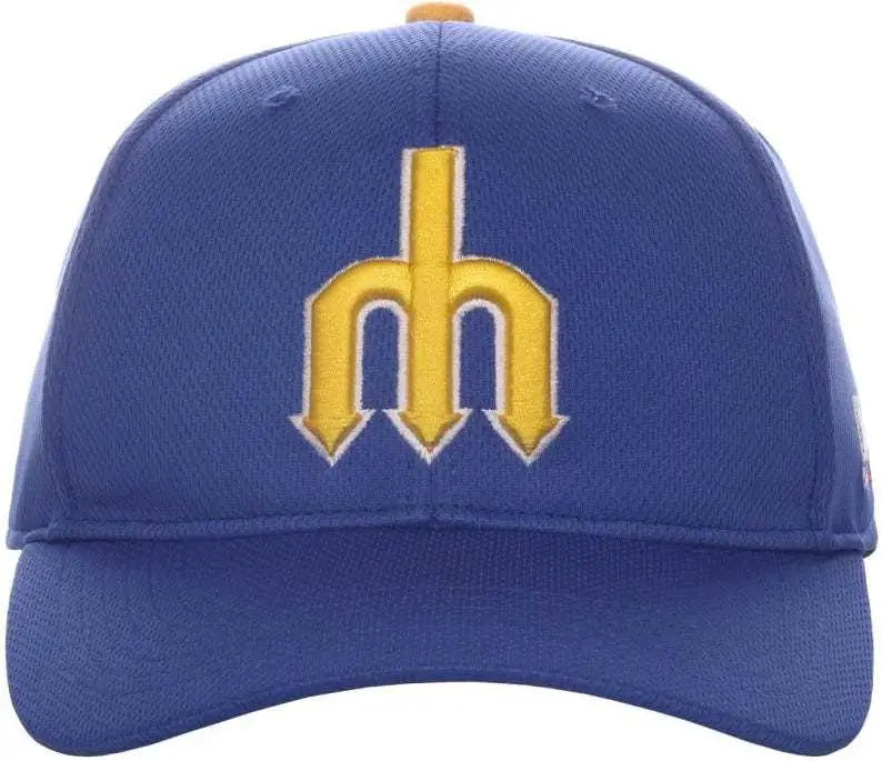 OC Sports MLB-350 MLB Polyester Baseball Adjustable Cap - Seattle Mariners Legacy - Royal / 6 3/8’’ - 7’’