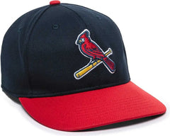 OC Sports MLB-350 MLB Polyester Baseball Adjustable Cap - St. Louis Cardinals Alternate - Navy Red / 6 3/8’’ - 7’’