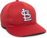 OC Sports MLB 350 MLB Polyester Baseball Adjustable Cap St. Louis Cardinals Home & Road Red / 6 3/8’’ 7’’