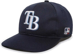 OC Sports MLB-350 MLB Polyester Baseball Adjustable Cap - Tampa Bay Rays Home and Road