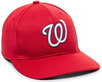 OC Sports MLB-350 MLB Polyester Baseball Adjustable Cap - Washington Nationals Alternate - Red / 6 3/8’’ - 7’’