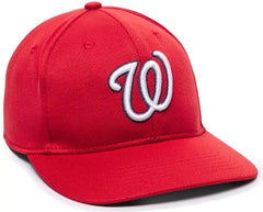 OC Sports MLB-350 MLB Polyester Baseball Adjustable Cap - Washington Nationals Alternate - Red / 6 3/8’’ - 7’’