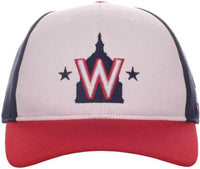 OC Sports MLB-350 MLB Polyester Baseball Adjustable Cap - Washington Nationals Home - White Navy / 6 3/8’’ - 7’’