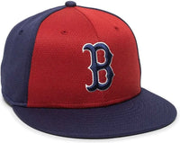 OC Sports MLB 400 MLB Mesh Baseball Cap Boston Red Sox Colorblock Red Black / 6 3/8’’ 7’’