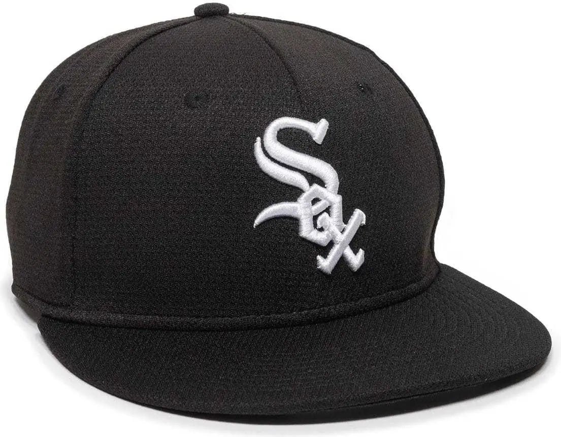 OC Sports MLB-400 MLB Mesh Baseball Cap - Chicago White Sox - Black / 6 3/8’’ - 7’’
