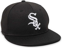 OC Sports MLB-400 MLB Mesh Baseball Cap - Chicago White Sox - Black / 6 3/8’’ - 7’’