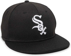 OC Sports MLB-400 MLB Mesh Baseball Cap - Chicago White Sox - Black / 6 3/8’’ - 7’’