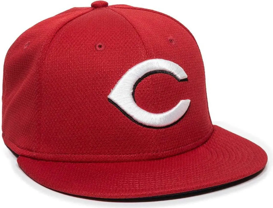OC Sports MLB-400 MLB Mesh Baseball Cap - Cincinnati Reds - Red / 6 3/8’’ - 7’’