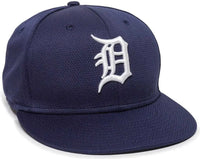 OC Sports MLB-400 MLB Mesh Baseball Cap - Detroit Tigers Home - Navy / 6 3/8’’ - 7’’