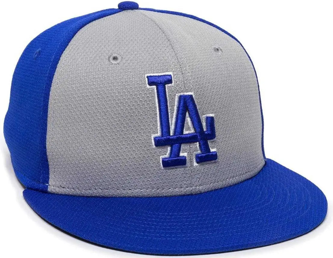 OC Sports MLB-400 MLB Mesh Baseball Cap - Los Angeles Dodgers Colorblock - White Red / 6 3/8’’ - 7’’