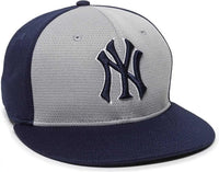 OC Sports MLB-400 MLB Mesh Baseball Cap - New York Yankees Colorblock - Gray Navy / 6 3/8’’ - 7’’