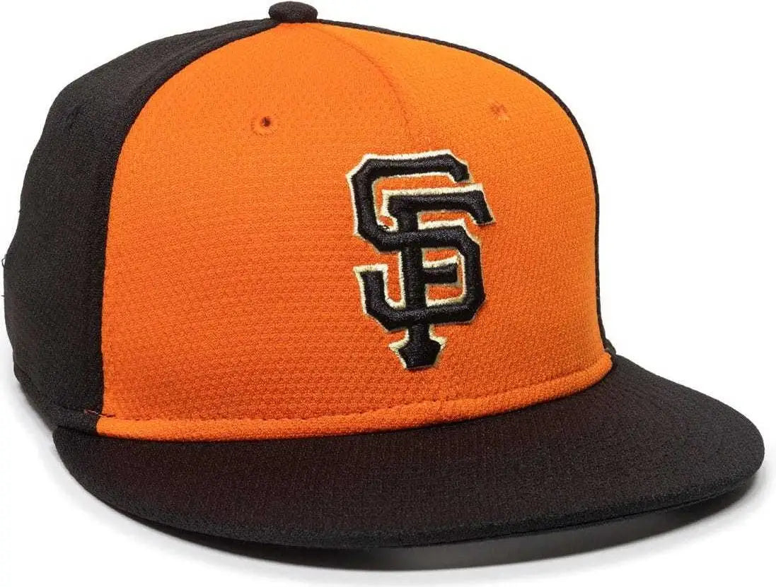 OC Sports MLB-400 MLB Mesh Baseball Cap - San Francisco Giants Colorblock - Orange Black / 6 3/8’’ - 7’’