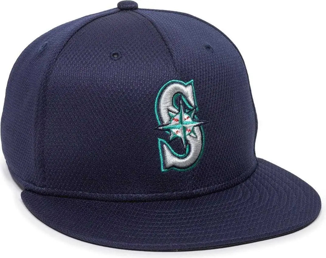 OC Sports MLB-400 MLB Mesh Baseball Cap - Seattle Mariners Home & Road - Navy / 6 3/8’’ - 7’’