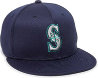 OC Sports MLB-400 MLB Mesh Baseball Cap - Seattle Mariners Home & Road - Navy / 6 3/8’’ - 7’’