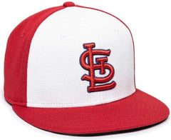 OC Sports MLB-400 MLB Mesh Baseball Cap - St Louis Cardinals Colorblock - White Red / 6 3/8’’ - 7’’