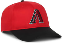 OC Sports MLB-450 Performance Baseball Cap - Arizona Diamondbacks - Red Black / 6 3/8’’ - 7’’