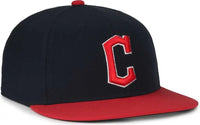 OC Sports MLB-450 Performance Baseball Cap - Cleveland Guardians - Navy Red / 6 3/8’’ - 7’’