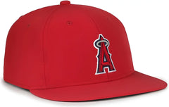 OC Sports MLB-450 Performance Baseball Cap - Los Angeles Angels - Red / 6 3/8’’ - 7’’