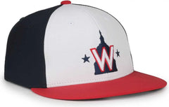 OC Sports MLB-450 Performance Baseball Cap - Washington Nationals - Navy Red / 6 3/8’’ - 7’’