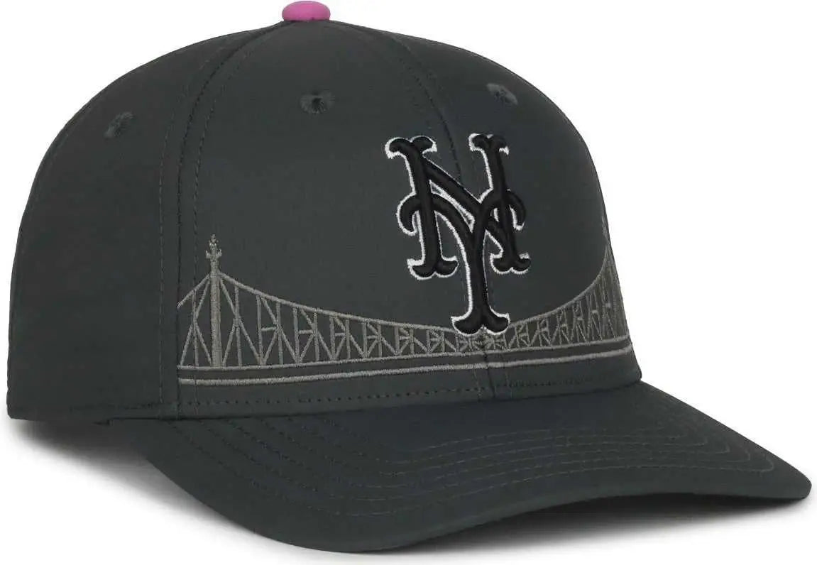 OC Sports MLB-550CC City Connect Series - NY Mets - Dark Gray / Youth