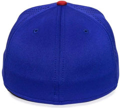 OC Sports MLB-600 Perforated Stretchfit Baseball Cap - Chicago Cubs