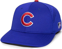 OC Sports MLB-600 Perforated Stretchfit Baseball Cap - Chicago Cubs
