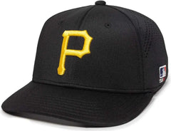 OC Sports MLB-600 Perforated Stretchfit Baseball Cap - Pittsburgh Pirates