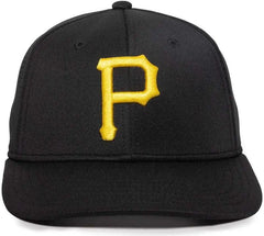OC Sports MLB-600 Perforated Stretchfit Baseball Cap - Pittsburgh Pirates