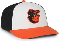 OC Sports MLB-650 Performance Snapback Baseball Cap - Baltimore Orioles - Black Orange / One Size Fits Most