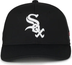 OC Sports MLB-650 Performance Snapback Baseball Cap - Chicago White Sox - Black / One Size Fits Most