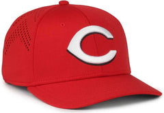 OC Sports MLB-650 Performance Snapback Baseball Cap - Cincinnati Reds Red - Navy Red / One Size Fits Most