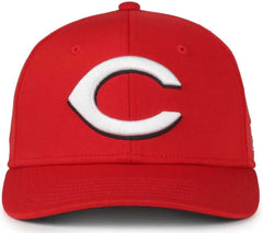 OC Sports MLB-650 Performance Snapback Baseball Cap - Cincinnati Reds Red - Navy Red / One Size Fits Most