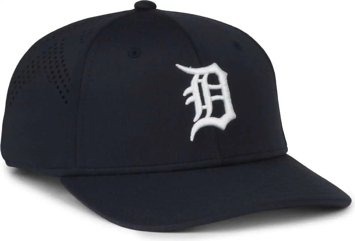 OC Sports MLB-650 Performance Snapback Baseball Cap - Detroit Tigers - Navy / One Size Fits Most