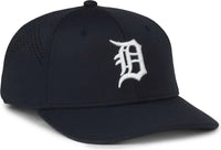 OC Sports MLB-650 Performance Snapback Baseball Cap - Detroit Tigers - Navy / One Size Fits Most