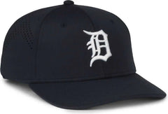 OC Sports MLB-650 Performance Snapback Baseball Cap - Detroit Tigers - Navy / One Size Fits Most