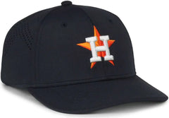 OC Sports MLB-650 Performance Snapback Baseball Cap - Houston Astros - Navy / One Size Fits Most