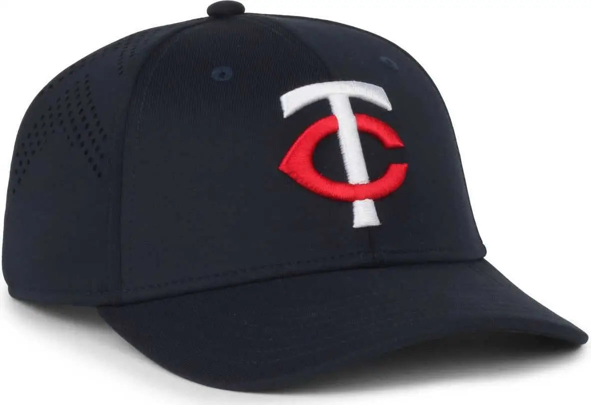 OC Sports MLB-650 Performance Snapback Baseball Cap - Minnesota Twins - Navy / One Size Fits Most