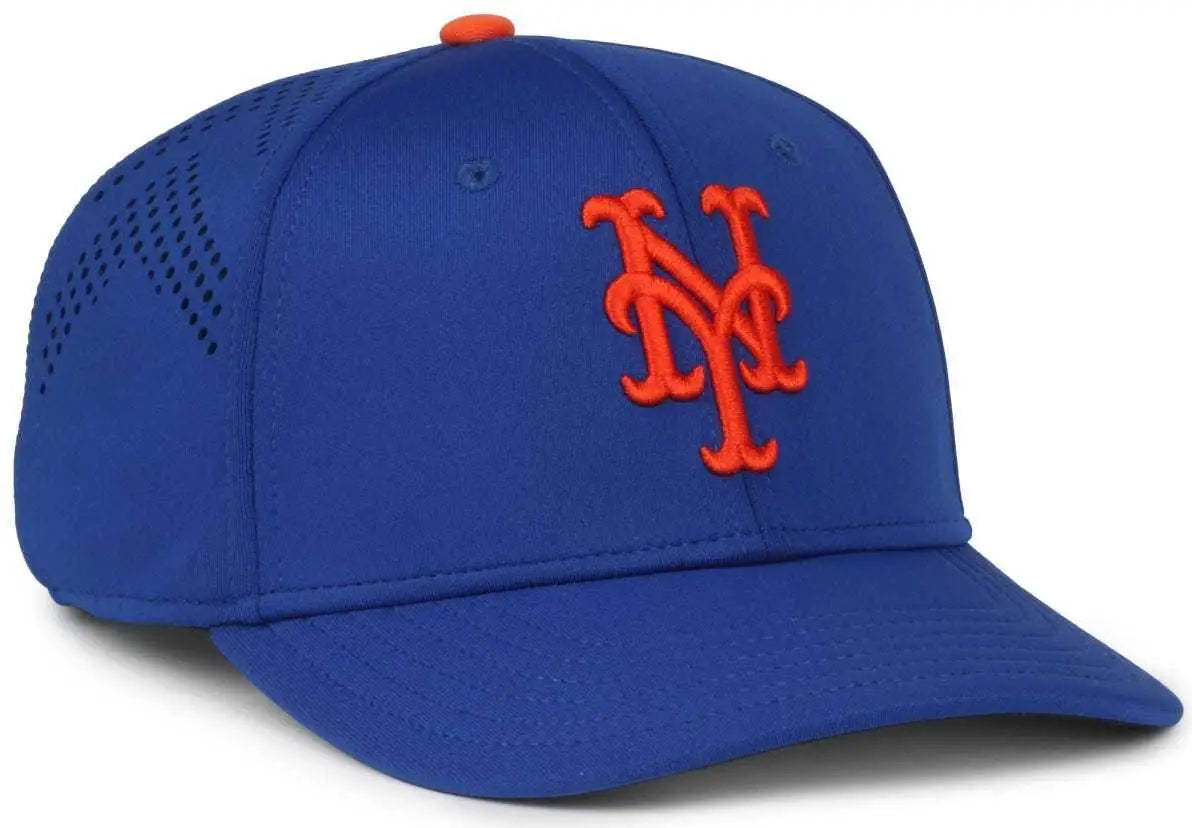 OC Sports MLB-650 Performance Snapback Baseball Cap - New York Mets - Royal / One Size Fits Most