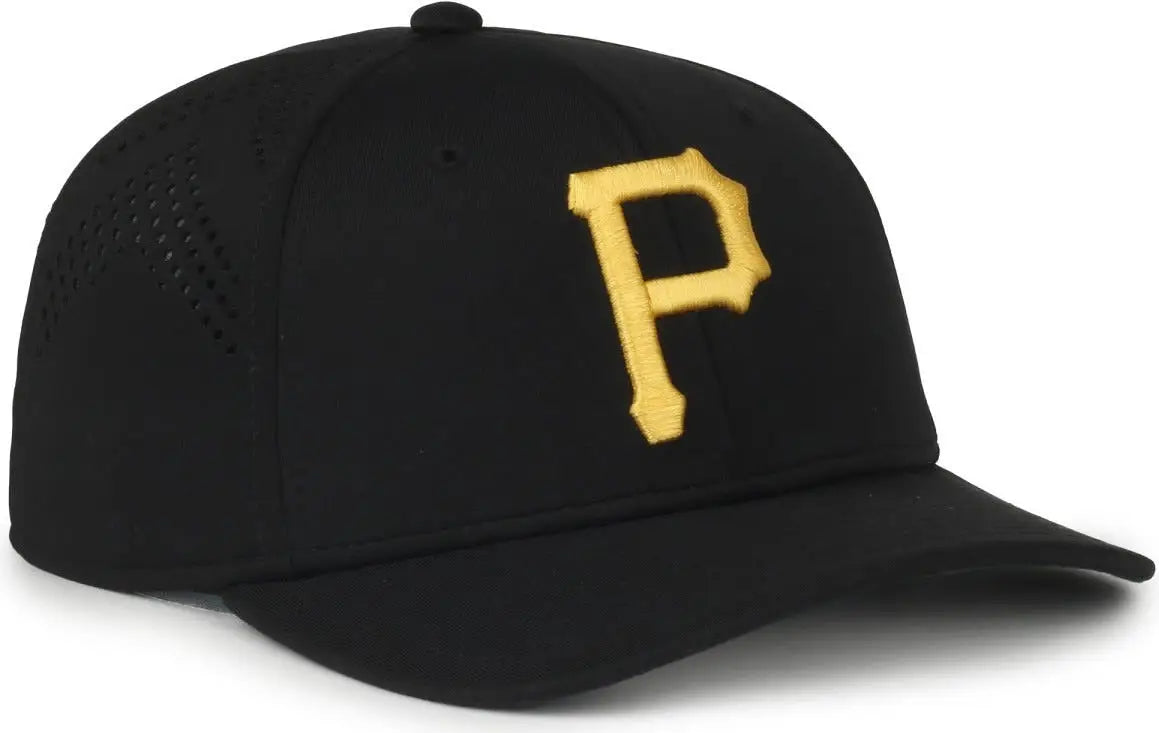OC Sports MLB-650 Performance Snapback Baseball Cap - Pittsburgh Pirates - Black / One Size Fits Most
