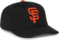 OC Sports MLB-650 Performance Snapback Baseball Cap - San Francisco Giants - Black / One Size Fits Most