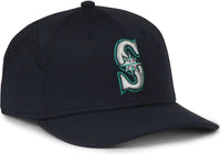 OC Sports MLB-650 Performance Snapback Baseball Cap - Seattle Mariners - Navy / One Size Fits Most