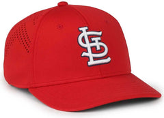 OC Sports MLB-650 Performance Snapback Baseball Cap - St. Louis Cardinals - Red / One Size Fits Most