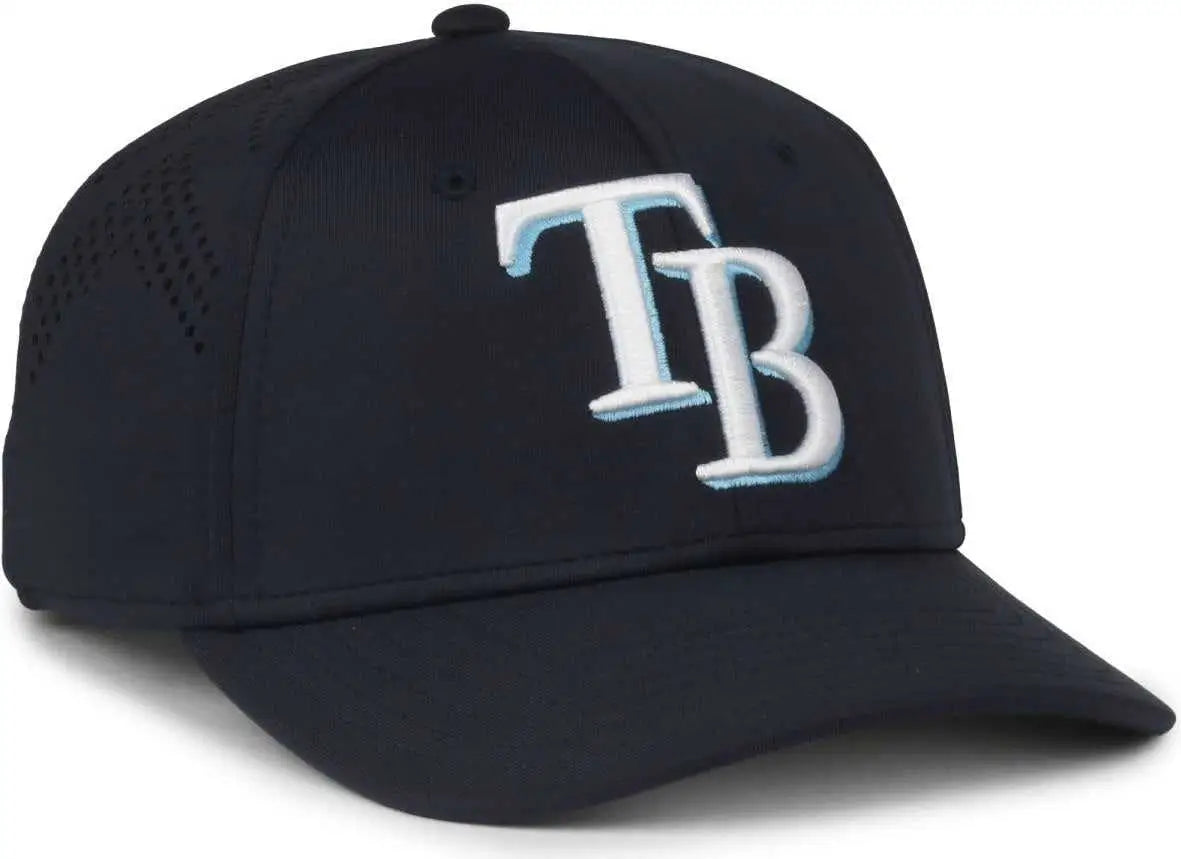 OC Sports MLB-650 Performance Snapback Baseball Cap - Tampa Bay Rays - Royal / One Size Fits Most