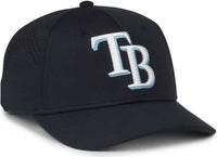 OC Sports MLB-650 Performance Snapback Baseball Cap - Tampa Bay Rays - Royal / One Size Fits Most
