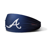 OC Sports MLB-HB Official MLB Youth Headband - Atlanta Braves - Navy / One Size Fits Most